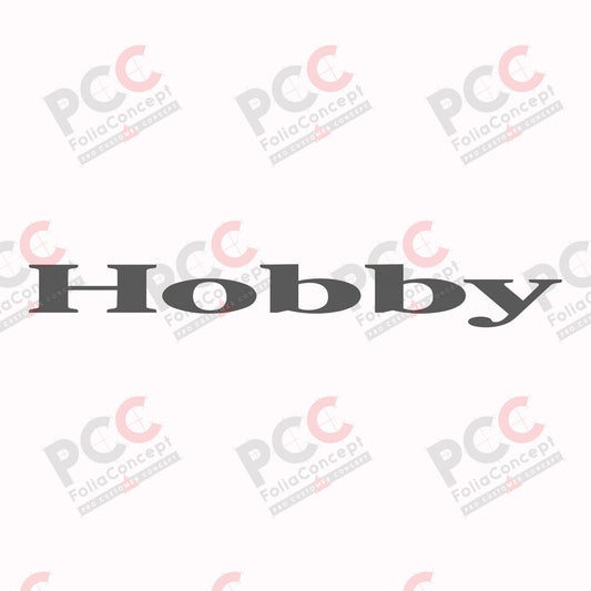 Logo Bugaufkleber Hobby 700x83mm anthral