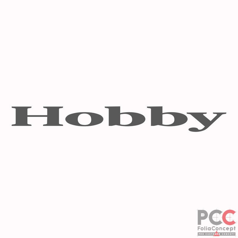 Logo Bugaufkleber Hobby 700x83mm anthral