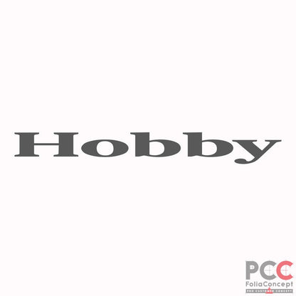 Logo Bugaufkleber Hobby 700x83mm anthral