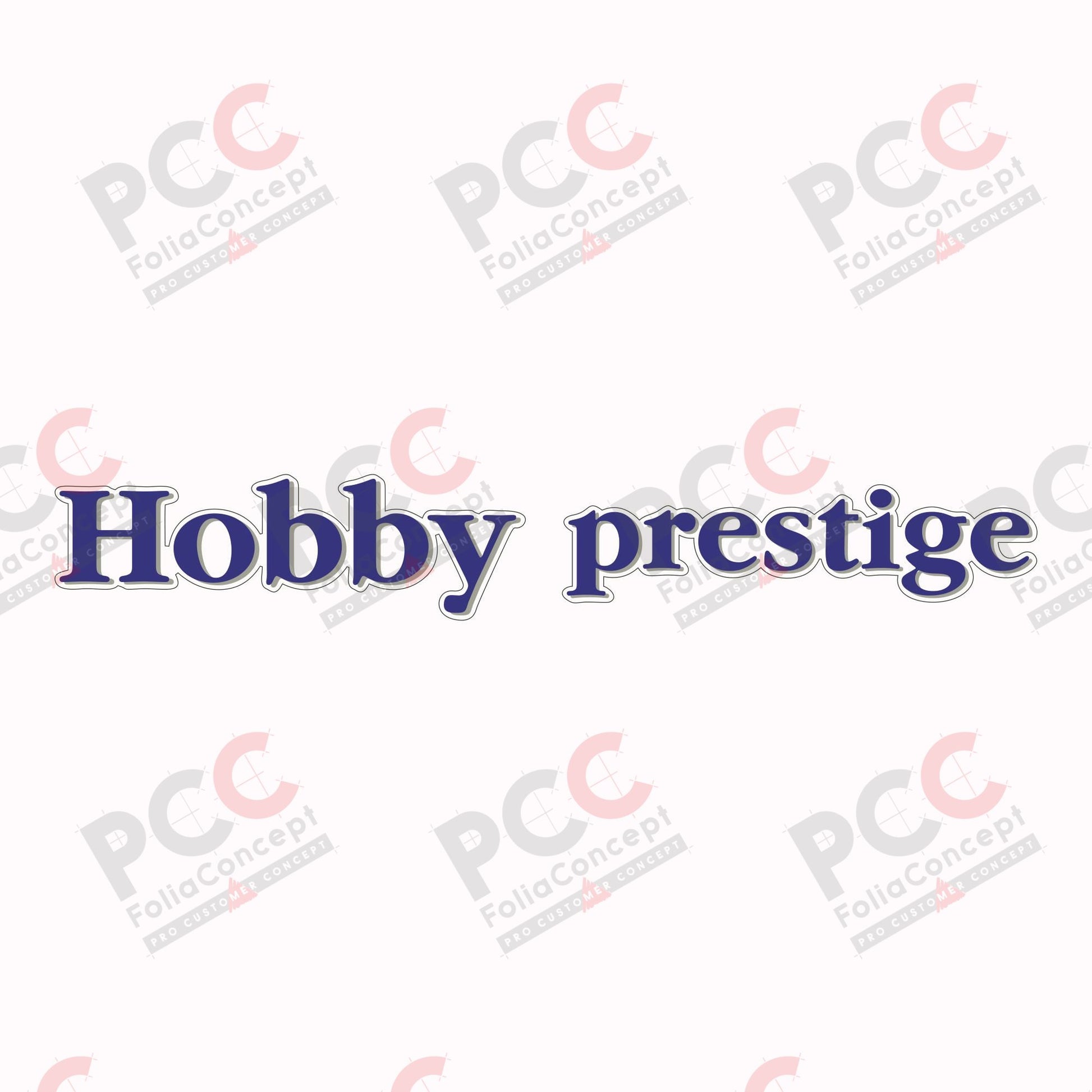 Schriftzug - Hobby prestige - transparent