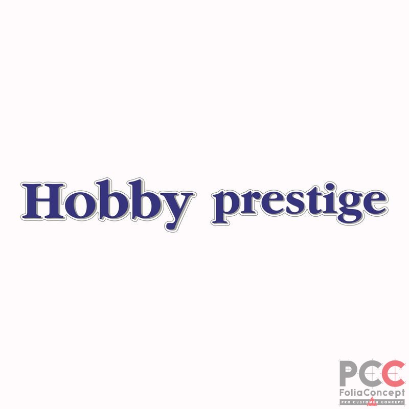 Schriftzug - Hobby prestige - transparent