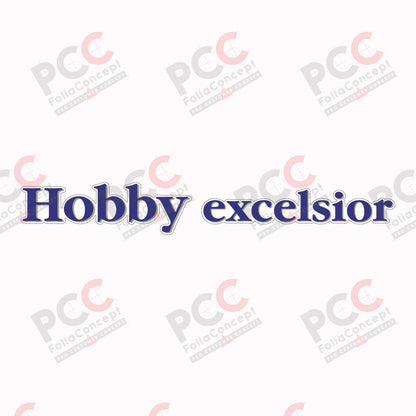 Schriftzug - Hobby excelsior - transparent