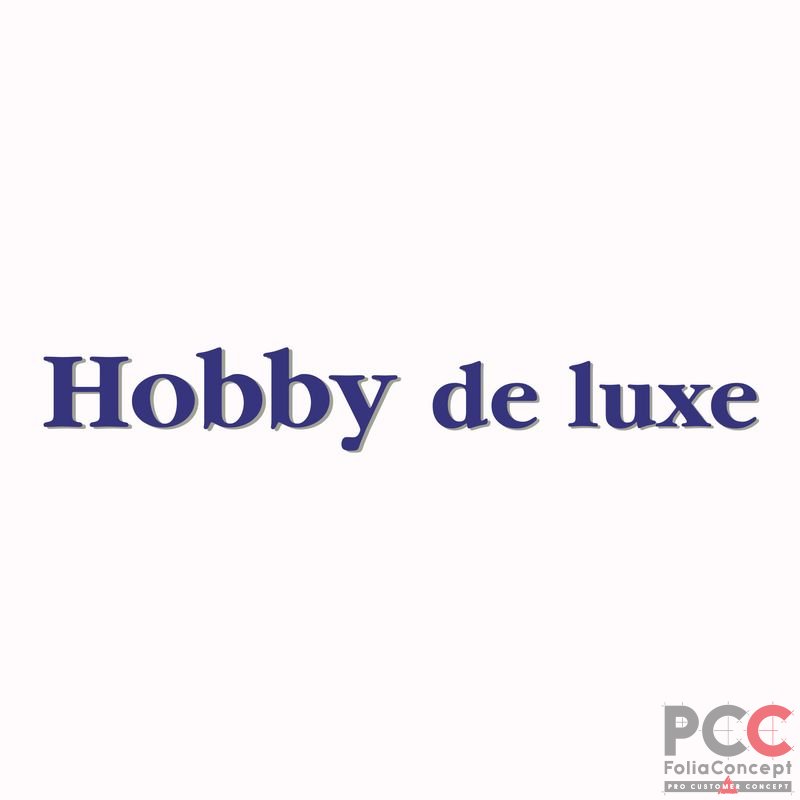 Hobby Wohnwagen Schriftzug - Hobby de luxe - 2700350007