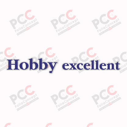 Hobby Wohnwagen Schriftzug 'Hobby excellent' transparent - 2700330007