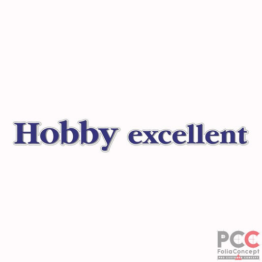 Hobby Wohnwagen Schriftzug 'Hobby excellent' transparent - 2700330007
