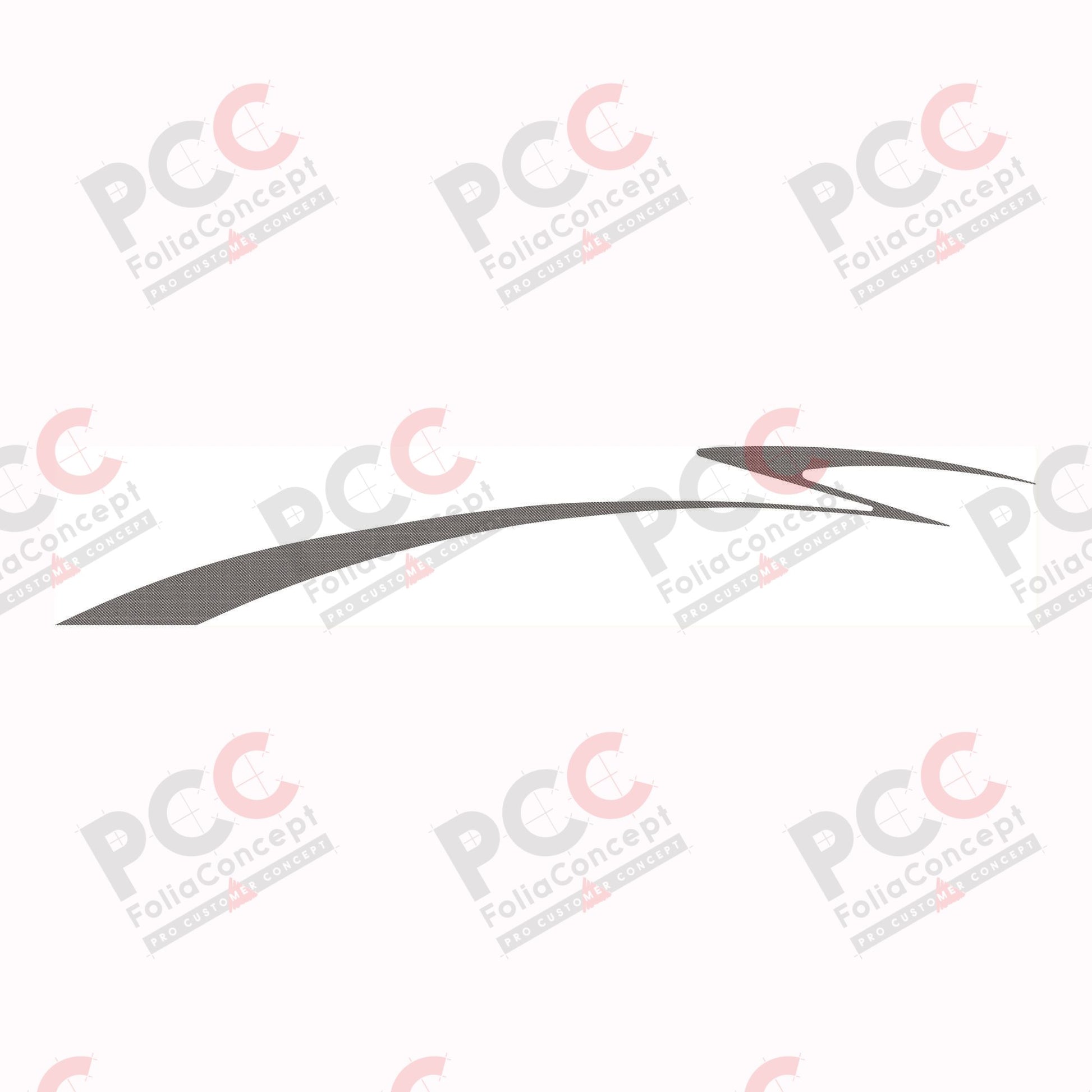 Aufkleber Design Welle carbon links