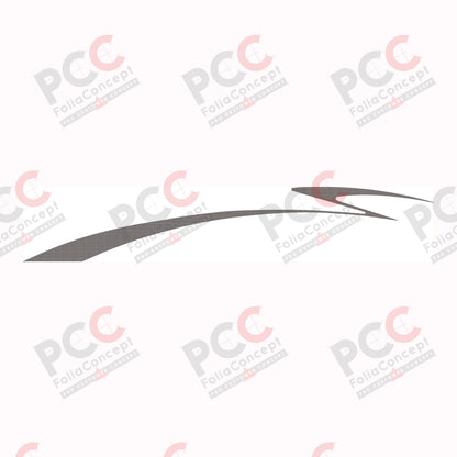 Aufkleber Design Welle carbon links