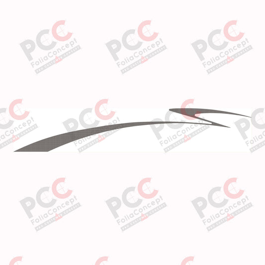 Aufkleber Design Welle carbon links