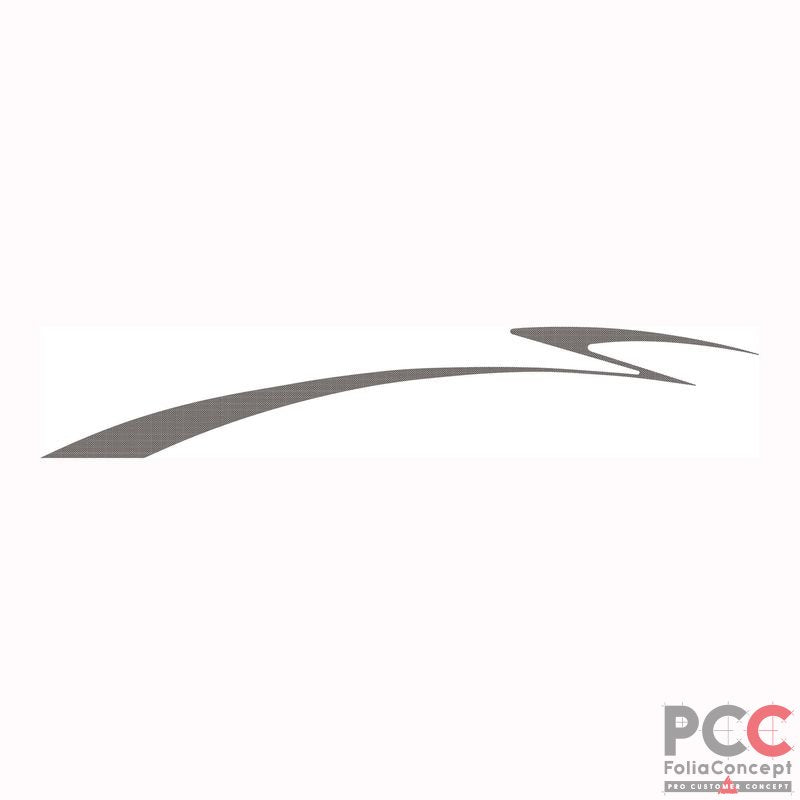 Aufkleber Design Welle carbon links