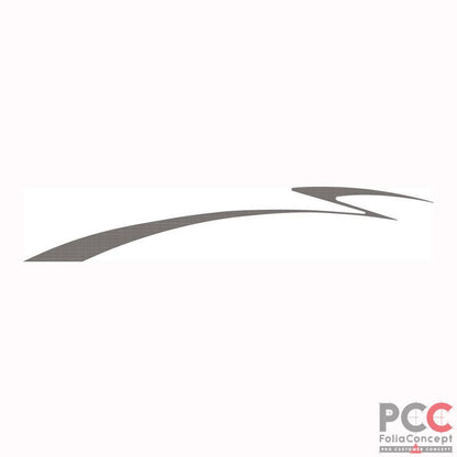 Aufkleber Design Welle carbon links