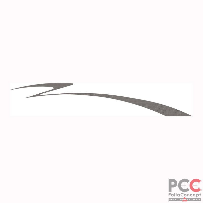 Aufkleber Design Welle carbon rechts