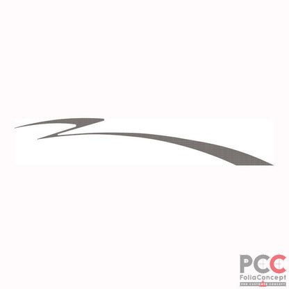 Aufkleber Design Welle carbon rechts