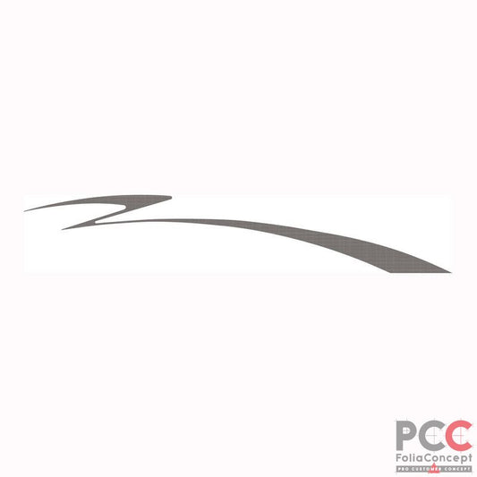 Aufkleber Design Welle carbon rechts