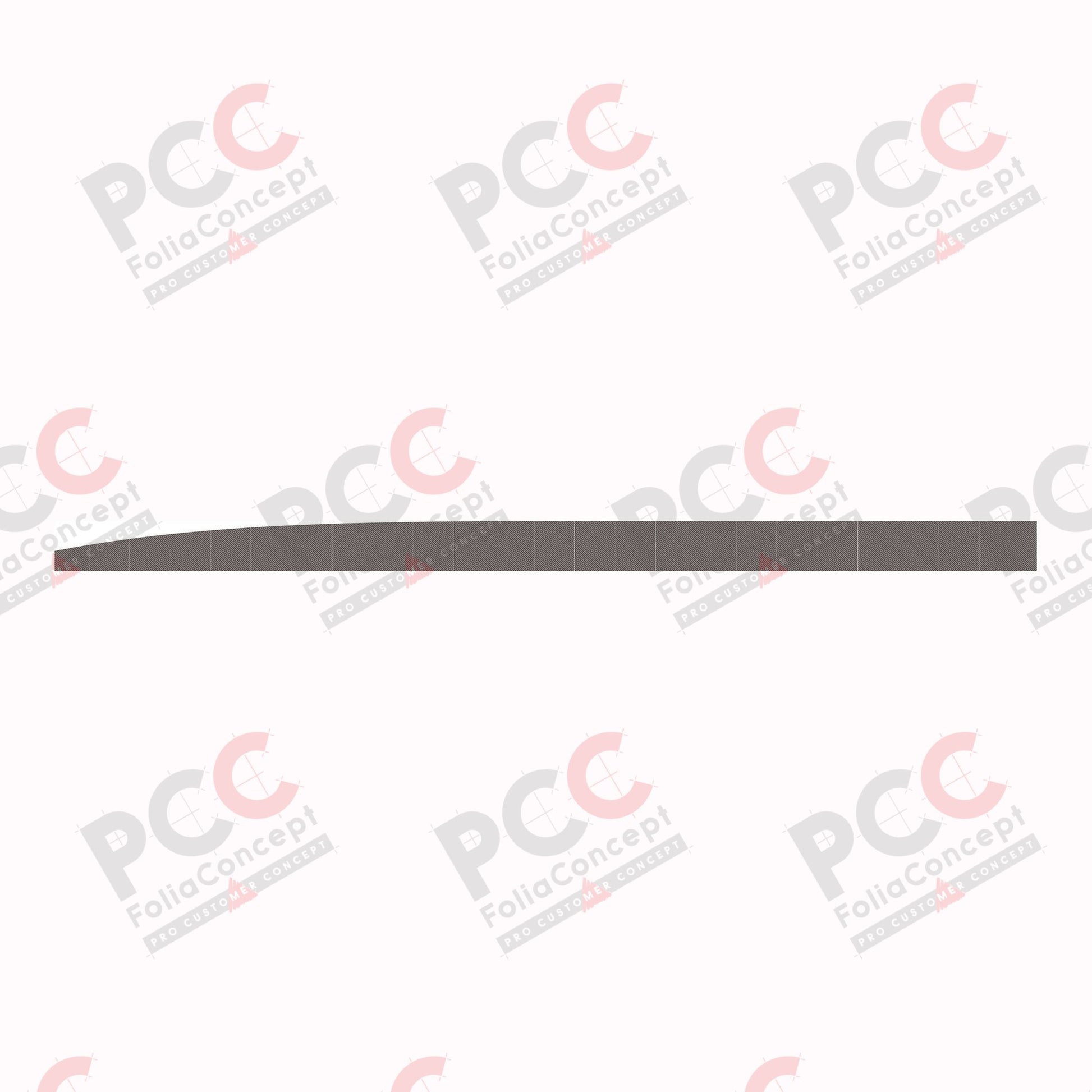 Aufkleber Schürzenmaterial Fiat/Ford carbon 2D