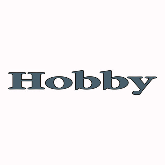 Hobby Wohnwagen Schriftzug Hobby Frontlogo graublau/schwarz - 2700210014