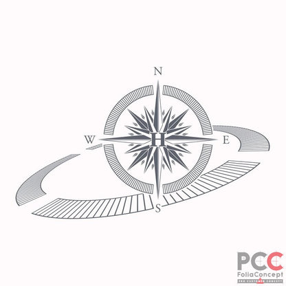 Aufkleber Hobby Caravan Kompassrose Heck Hammersch