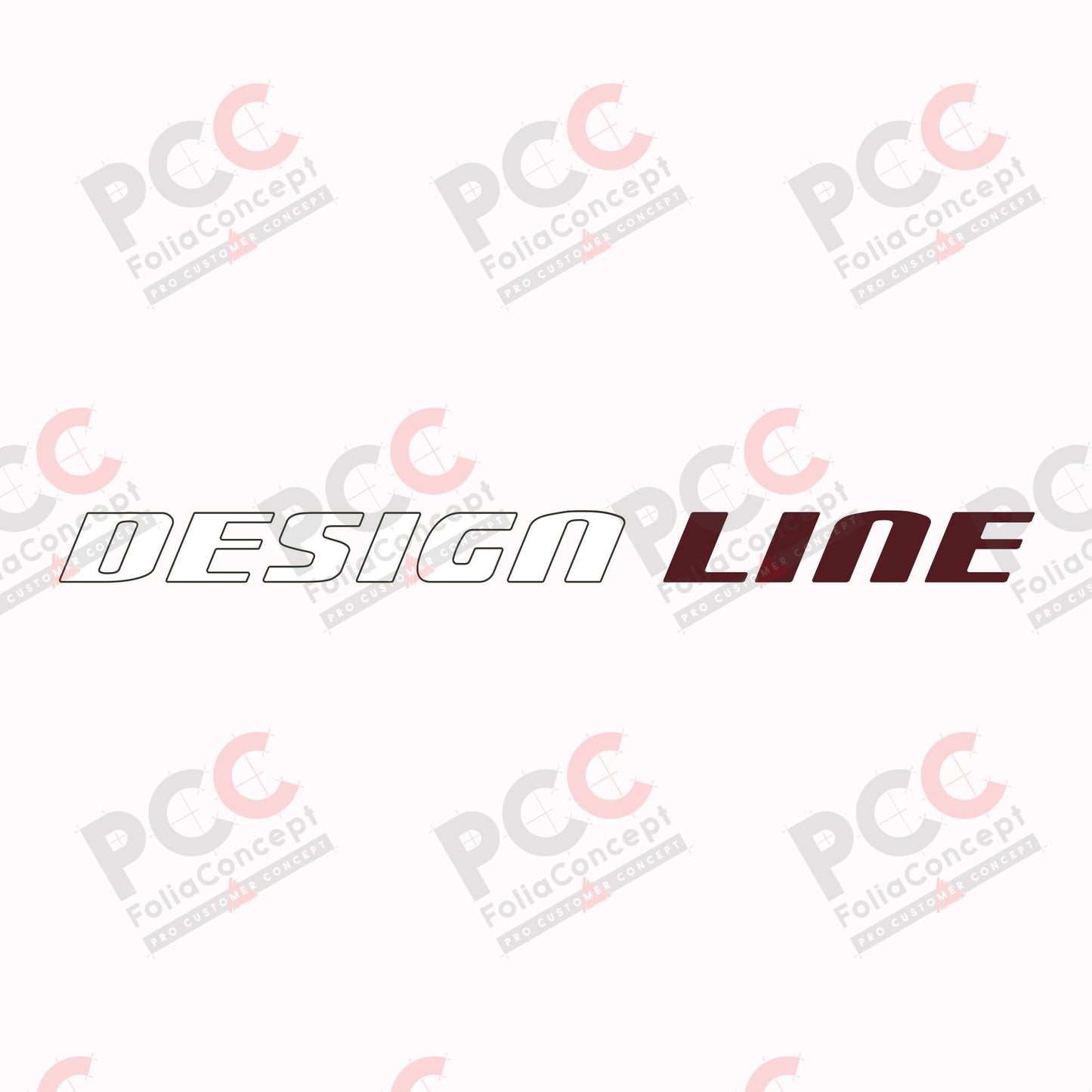 Domingaufkleber Design Line - Seite