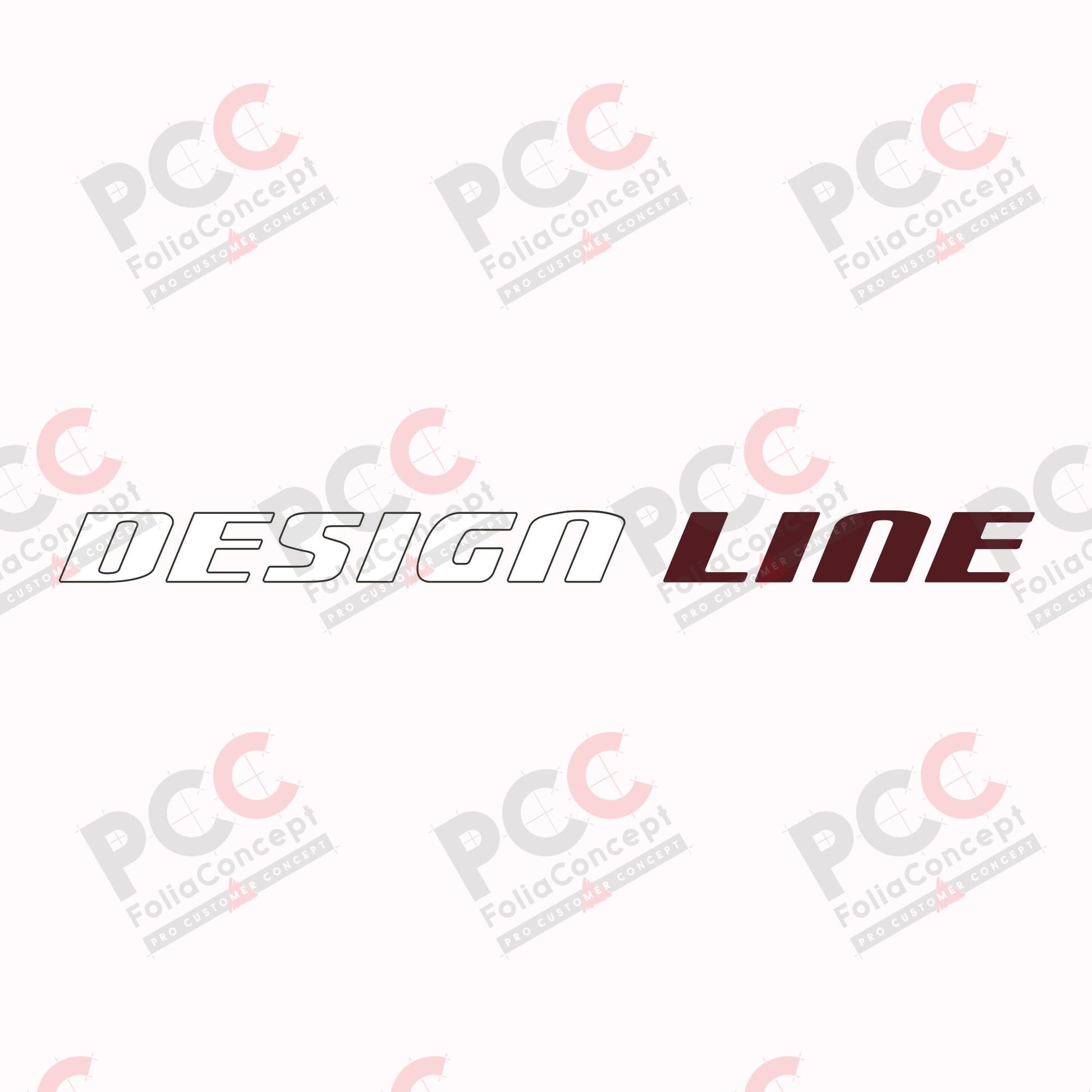 Domingaufkleber Design Line - Seite