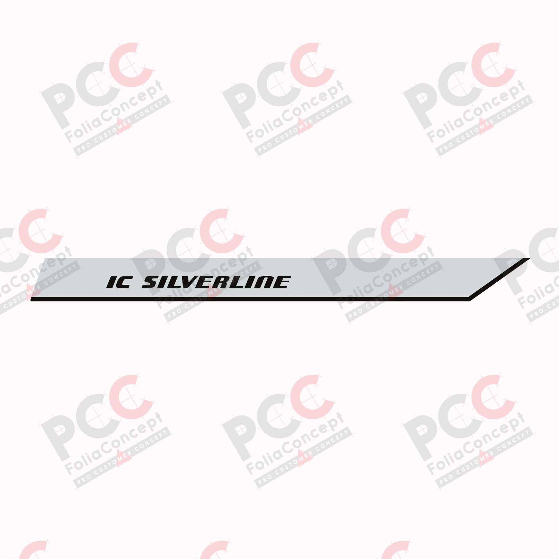 Aufkleber IC SILVERLINE Bug links MJ18