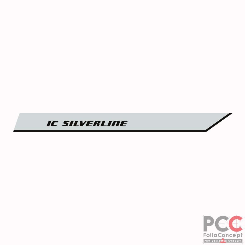 Aufkleber IC SILVERLINE Bug links MJ18