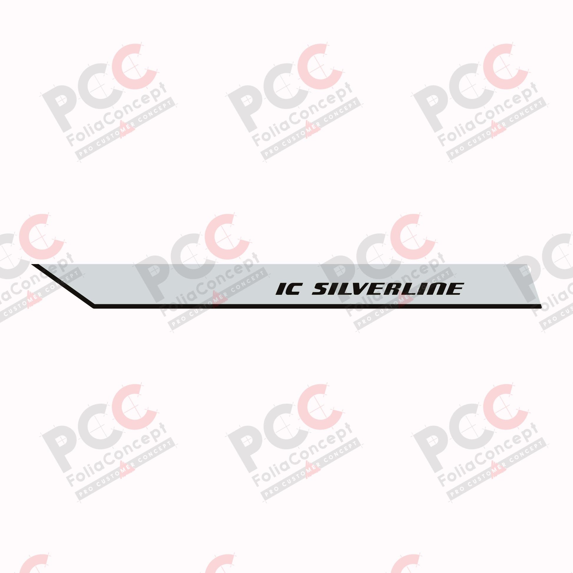 Aufkleber IC SILVERLINE Bug rechts MJ18