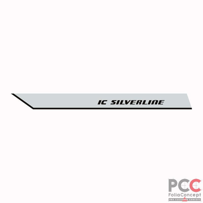Aufkleber IC SILVERLINE Bug rechts MJ18