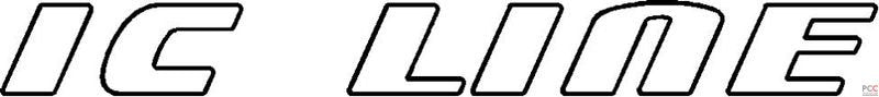 Aufkleber Schriftzug IC Line