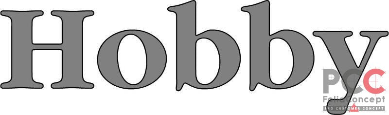 Hobby Wohnwagen Schriftzug Hobby Bug 519x154mm - 2700210024