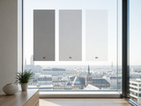 3M Prestige Serie im Vergleich: Tönungsstufen 40, 70 und 90 auf einem Fenster mit Stadtblick