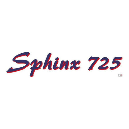 Schriftzug - Sphinx 725 - grau/rot