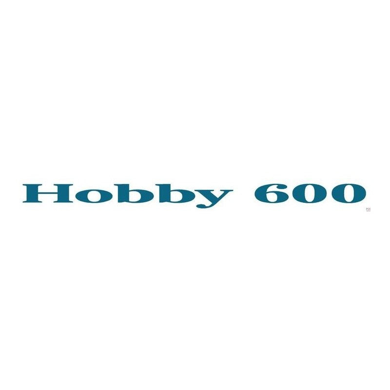 Hobby Schriftzug 600 blau Länge: 1300
