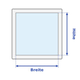 Fenster ausmessen für den Folienzuschnitt: Breite und Höhe der Glasfläche
